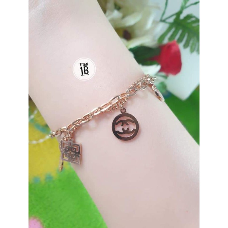 gelang titanium gold/rose gold