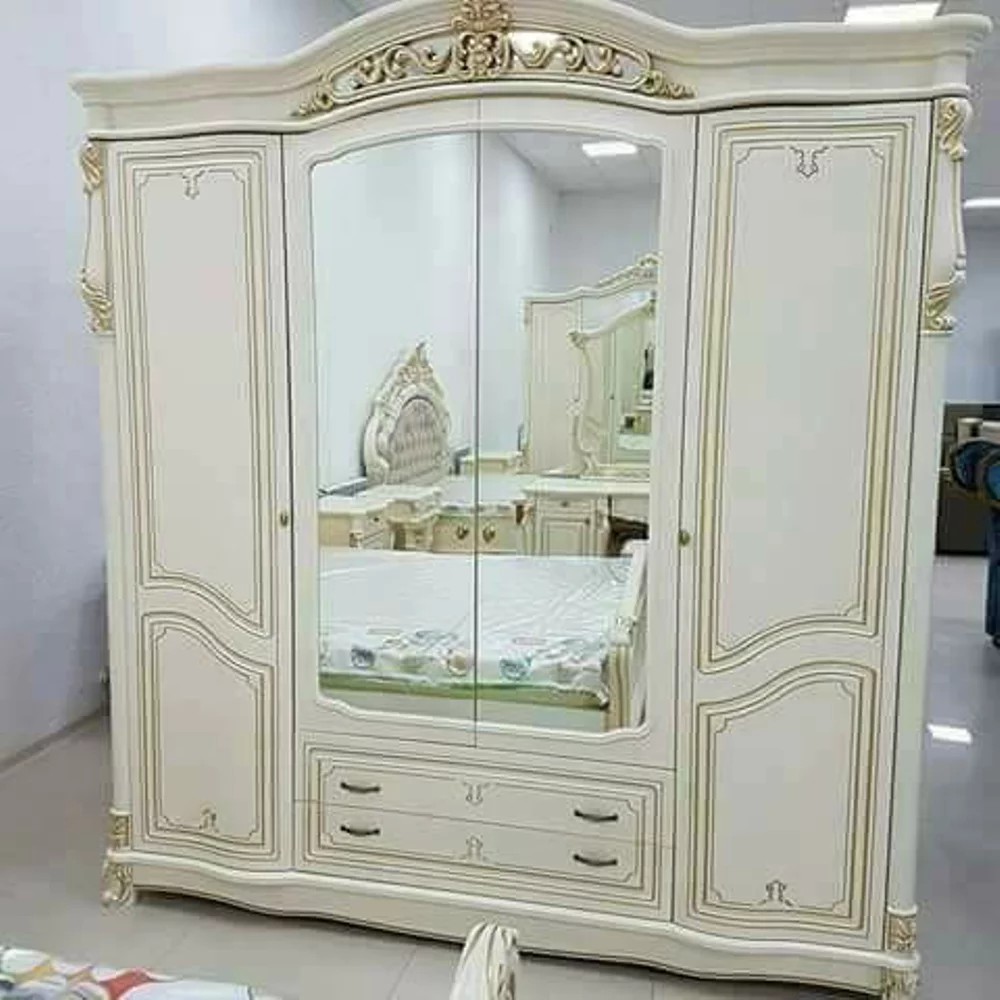 Lemari Pakaian Minimalis Modern Kayu Jati Asli