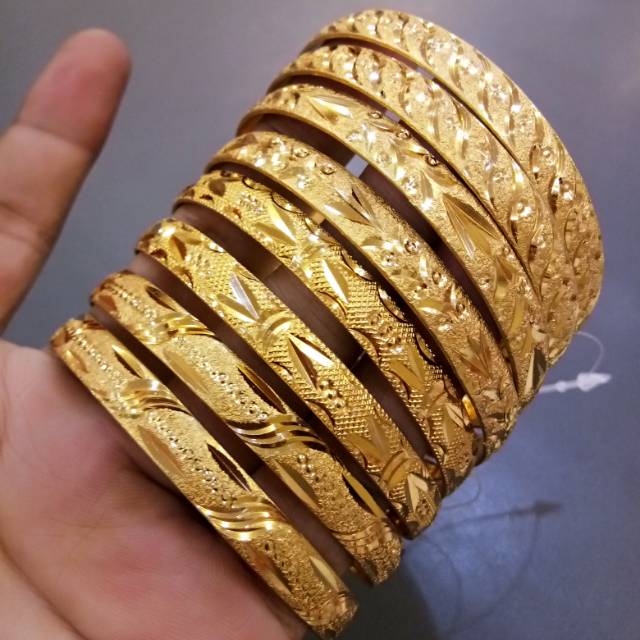 Gelang keroncong india lapis mas 24k