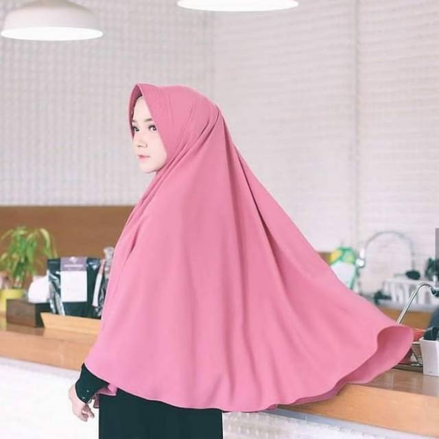 Hijab/jilbab instan jumbo/Khimar pet syar'i/Khimar jumbo XXL/ jilbab pinguin wolfis/jilbab syar'i