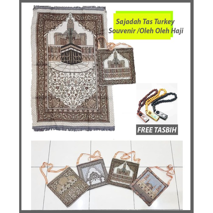 Sajadah Tas Turkey /Souvenir Sajadah /Oleh Oleh Haji