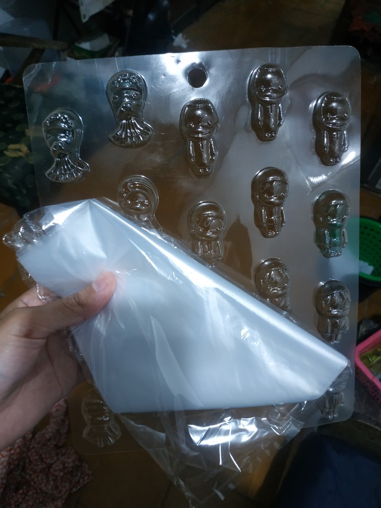 10pcs Plastik Segitiga Besar