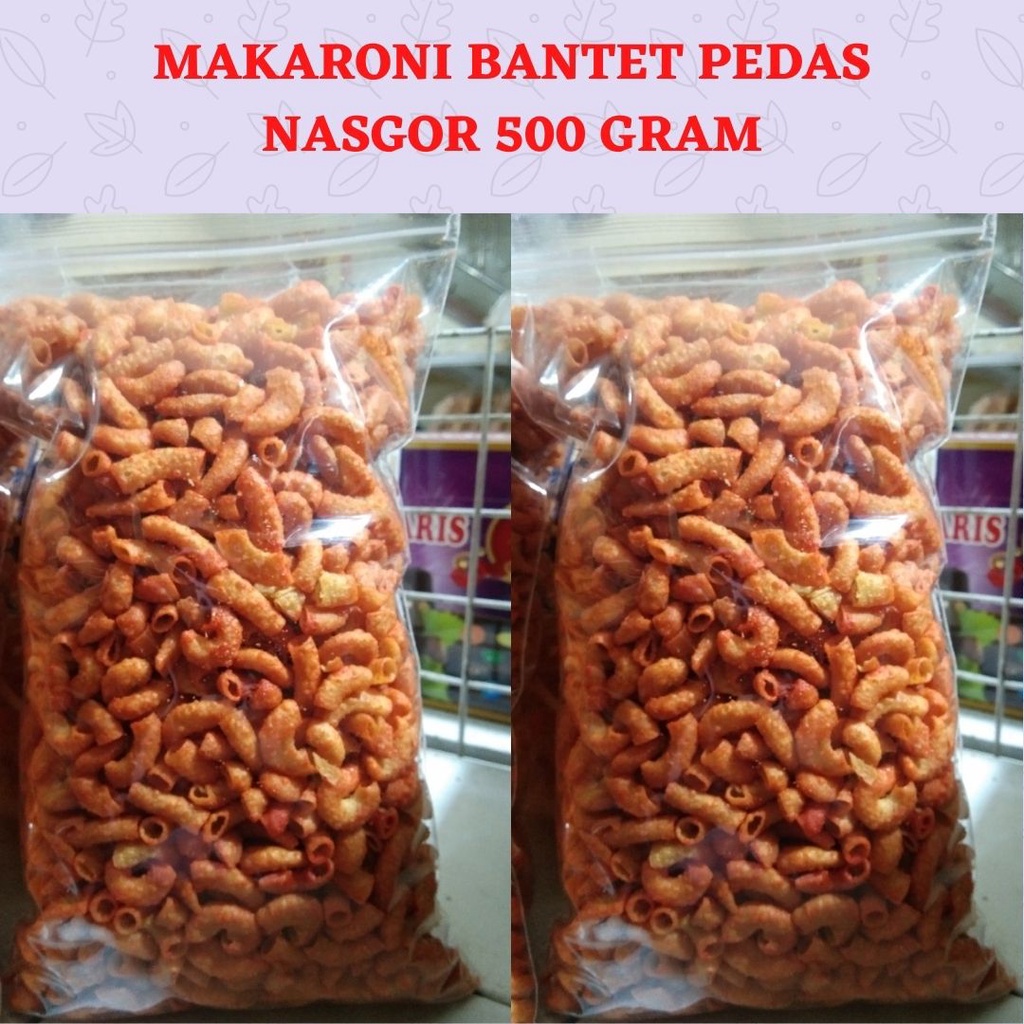 

MAKARONI BANTET PEDAS RASA NASI GORENG SPECIAL 500 GRAM