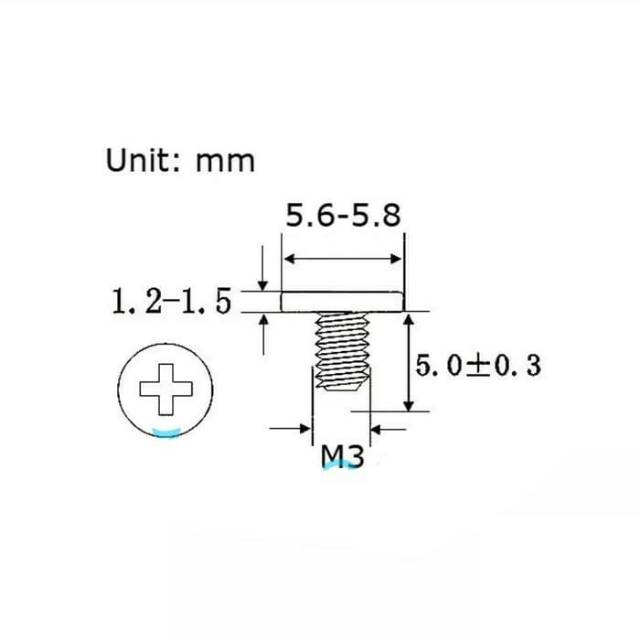 M3 5mm Philips Pan head screw baut ssd hdd dvd cd rom