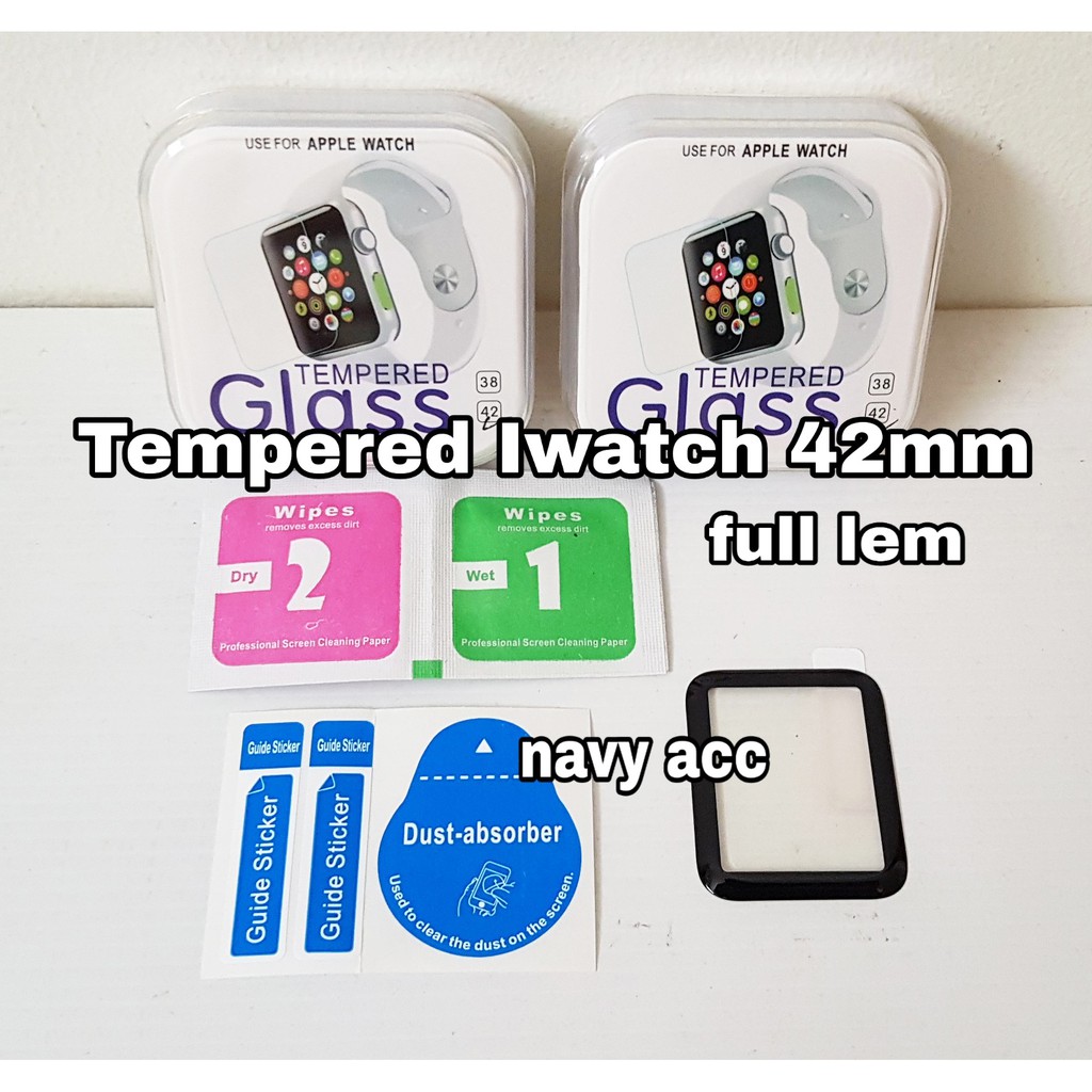 Tempered Glass Iwatch Full Cover 38mm - 42mm Tempered Curve Iwatch