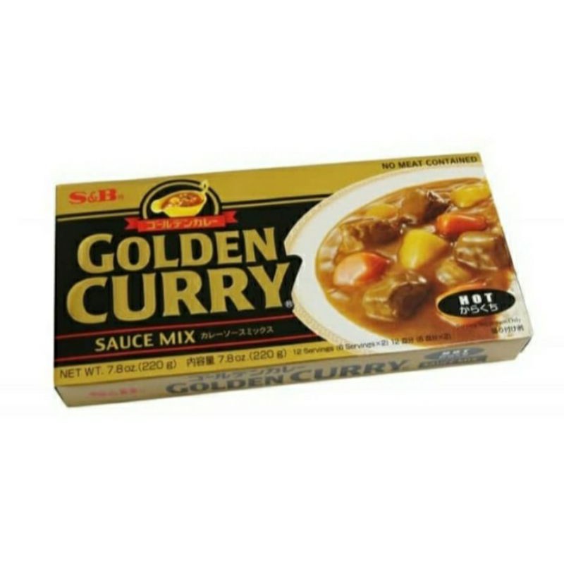 

S&B Golden Curry Sauce Mix Hot / Saus Kari 220gram