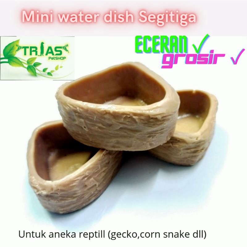 MINI WATER DISH/WATER DISH GROSIR/WATER DISH MURAH/WATER DISH REPTIL/WATER DISH RESIN/WATER DISH PRO