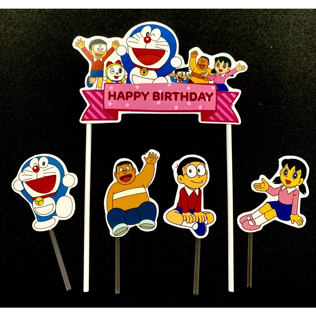 Topper Kue Ulang Tahun Doraemon