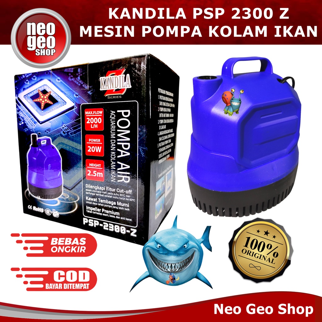 KANDILA PSP 2300Z PSP2300Z 2300 Z POMPA AIR CELUP KOLAM IKAN AQUARIUM