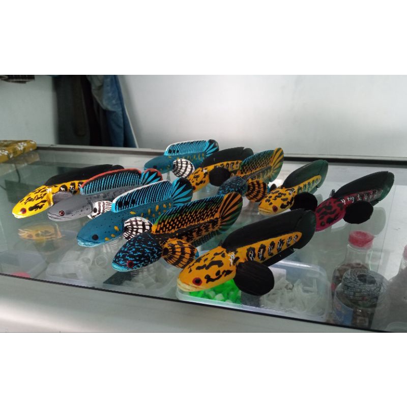 Patung Channa Miniatur Channa Wayang Gabus Bogo Full Kayu