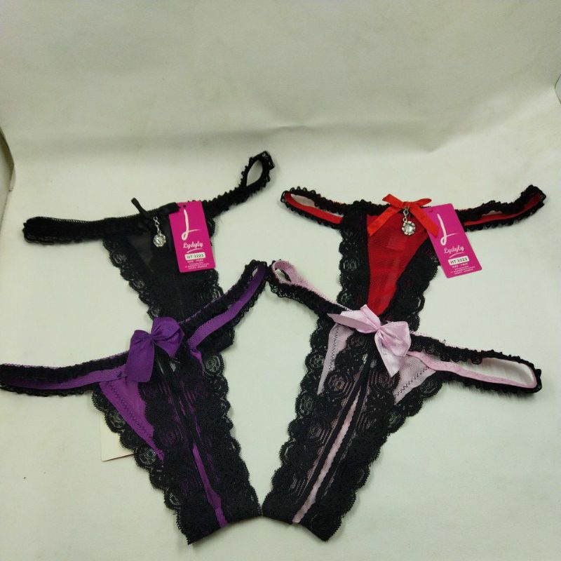 GROSIR 12 PCS Celana Dalam Lingerie G String CD Wanita Sexy Remaja Import ANDERNA