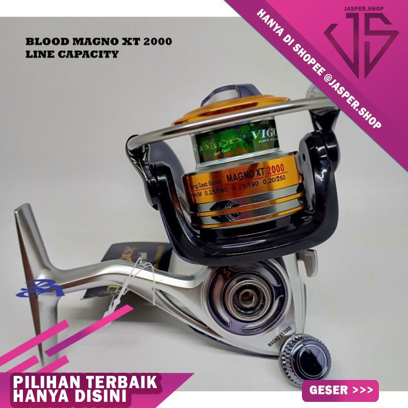 Promo Murah Blood X Fishing Reel Original Power Handle Magno Xt 2000 3000 4000 12 1 Ball Bearing Shopee Indonesia