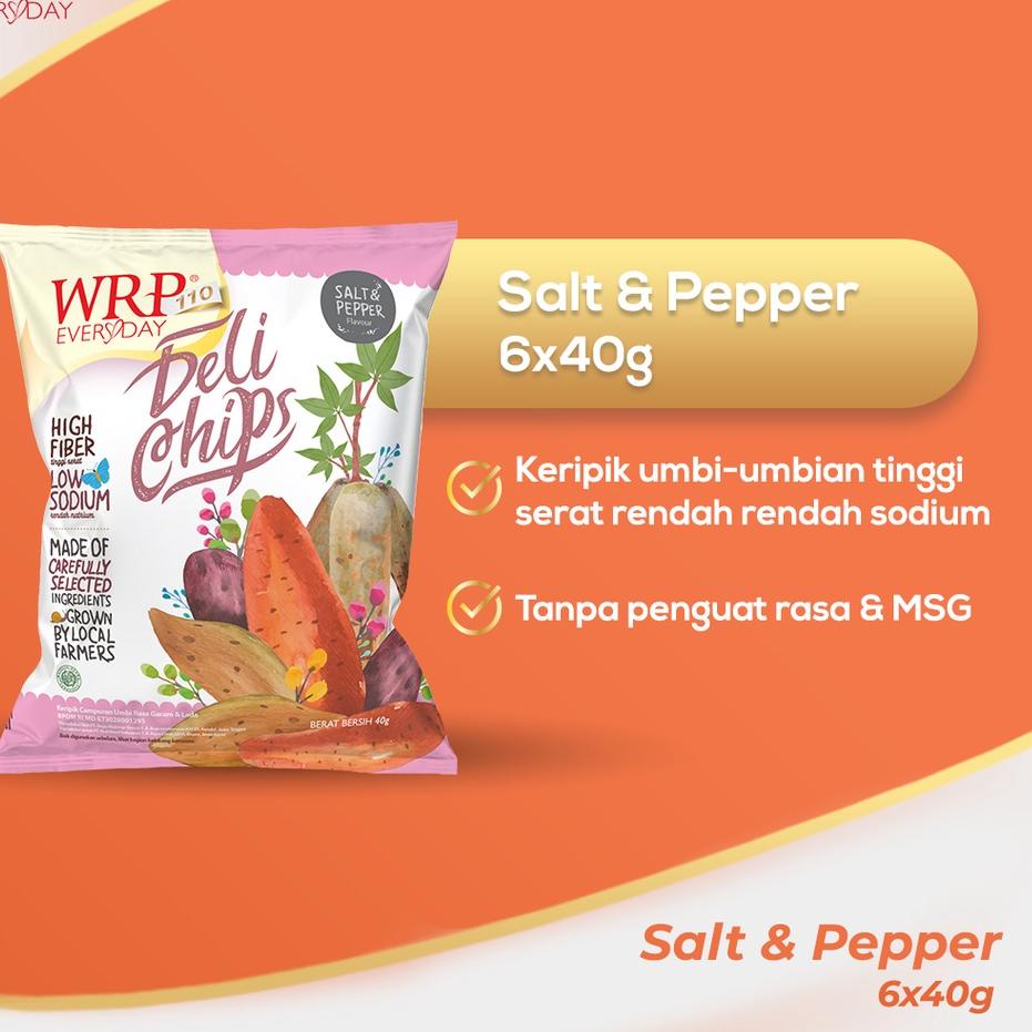 

GROSIR WRP Delichips Salt & Pepper 6 X 40 G