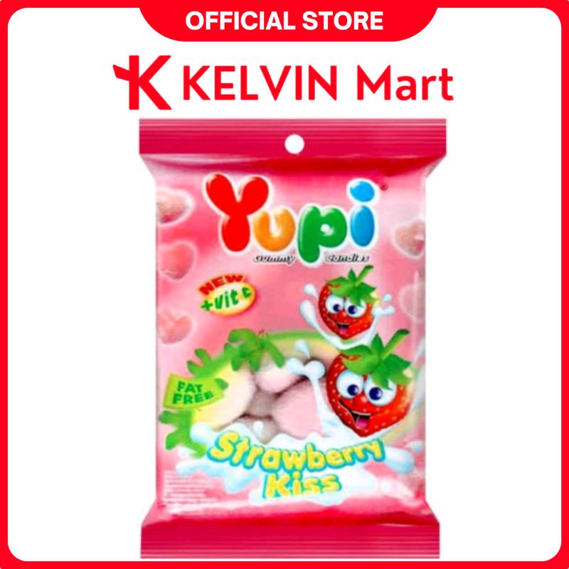 

Permen Yupi Love Strawberry Kiss 45g | KELVIN Mart