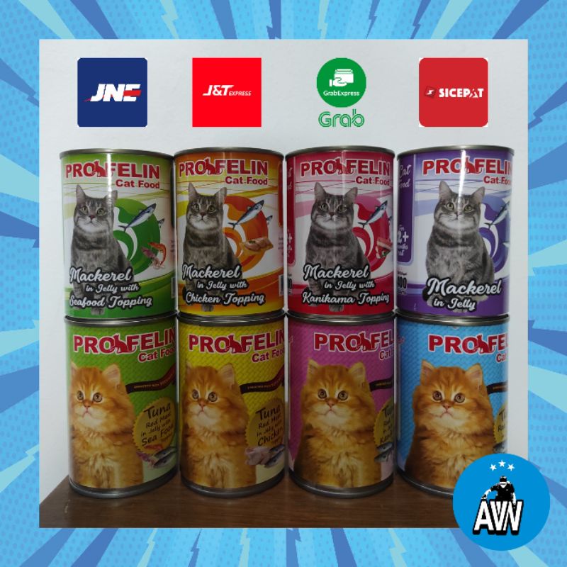 Profelin kaleng 400 Gr Wet Food / Profelin Cat Kaleng / Cat Food / Makanan Kaleng