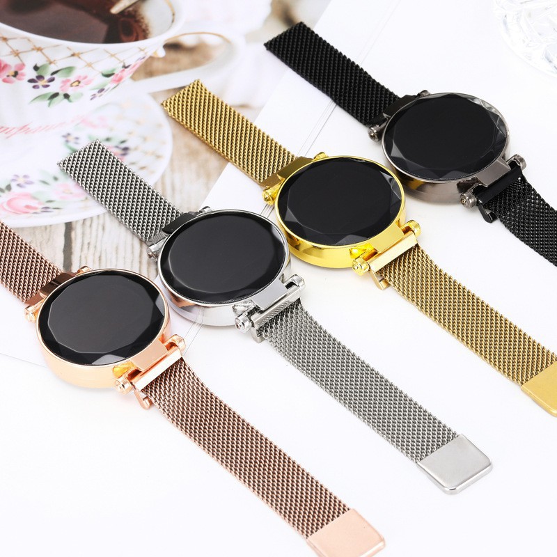 JAM TANGAN WANITA TERBARU JAM MAGNET RANTAI JAM TANGAN DIGITAL IMPORT JAM HARGA MURAH W03