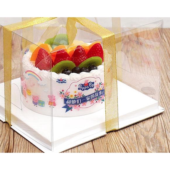 

✿ box kotak mika transparan kue cake dus ulang tahun birthday ♪