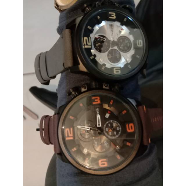 Jam tangan laki laki Elizabeth ready warna abu dan coklat, IDR RP. 370.000 ayo diorder cepat cepat