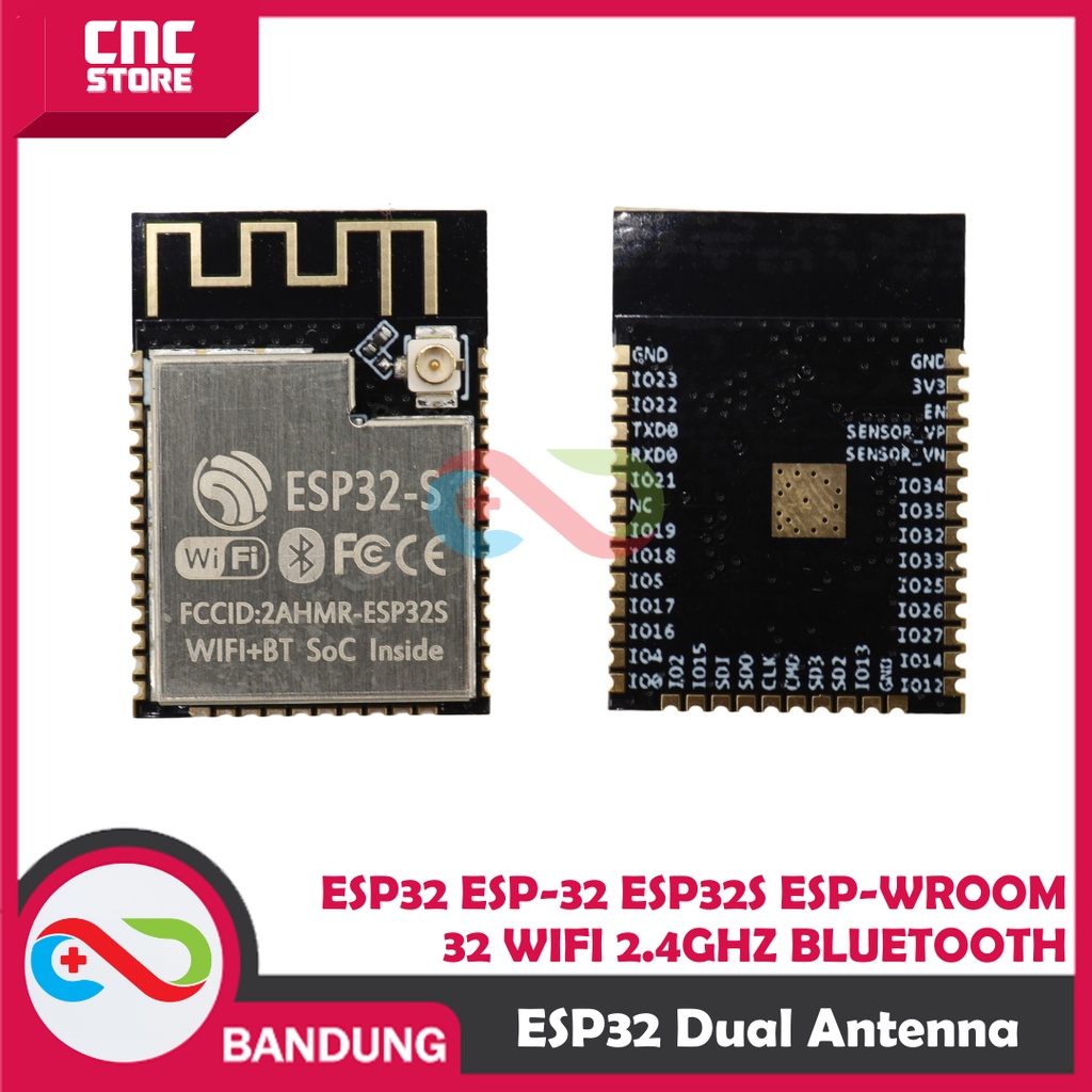 ESP32 ESP-32 ESP32S ESP-WROOM-32 WIFI 2.4GHZ BLUETOOTH DUAL ANTENNA MODULE