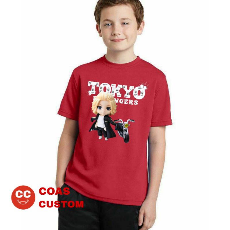 Kaos tokyo revengers mikey anak bahan premium