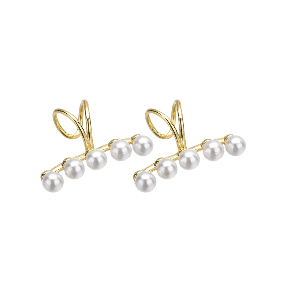 Hu Hu Hu Hu Hu Alat Bantu Pasang Kacamata♡ Anting Klip Tanpa Tindik Aksen Mutiara Imitasi Untuk Wanita