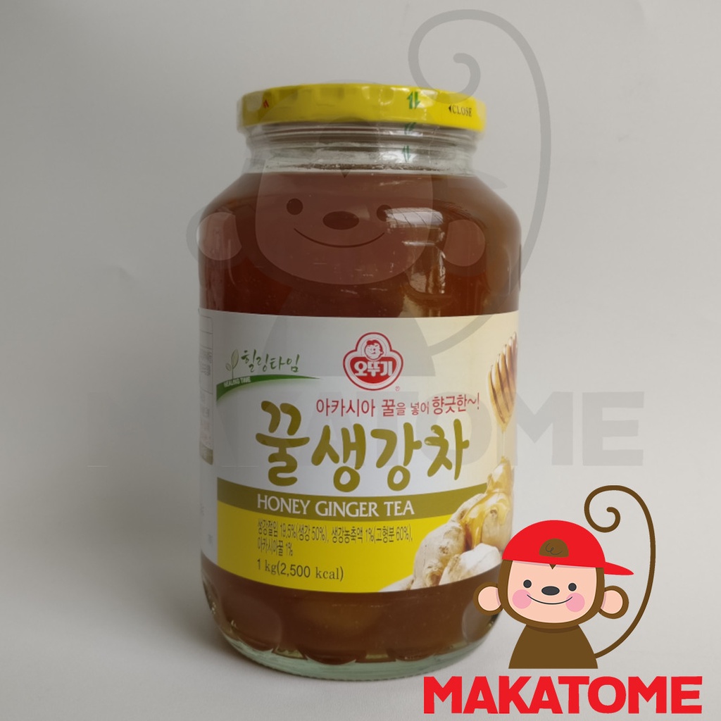 

Ottogi Honey Ginger Tea 1kg drink syrup sirup korea jeruk 1 kg jahe 500gr 500 gram