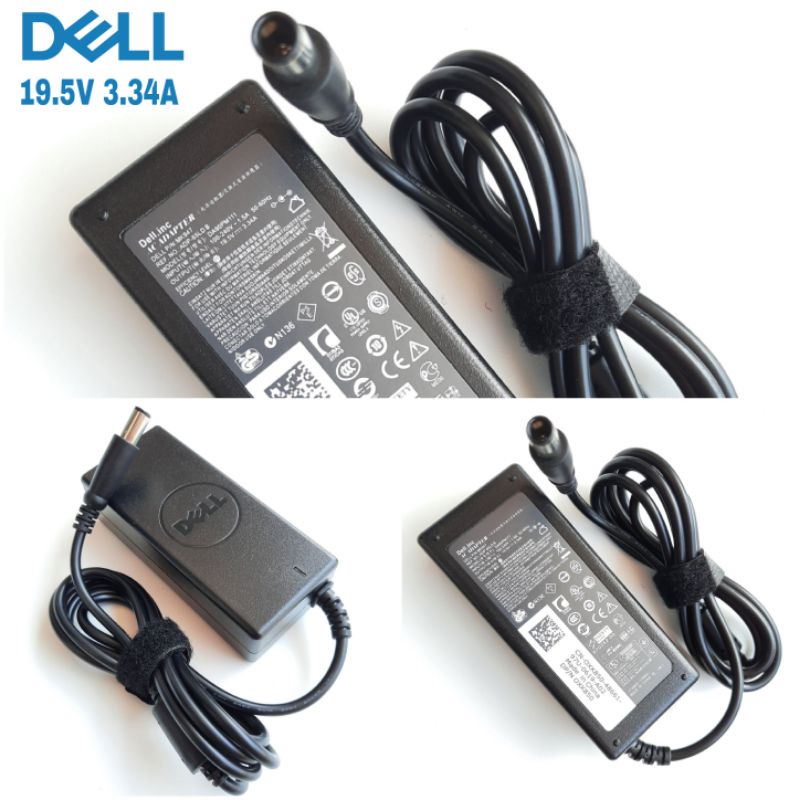 Adaptor Adapter Charger Carger Casan Laptop Dell inspiron N3010 N4010 N4050 N5010 N5110 19.5V-3.34A 65W DC 7.4x5.0mm