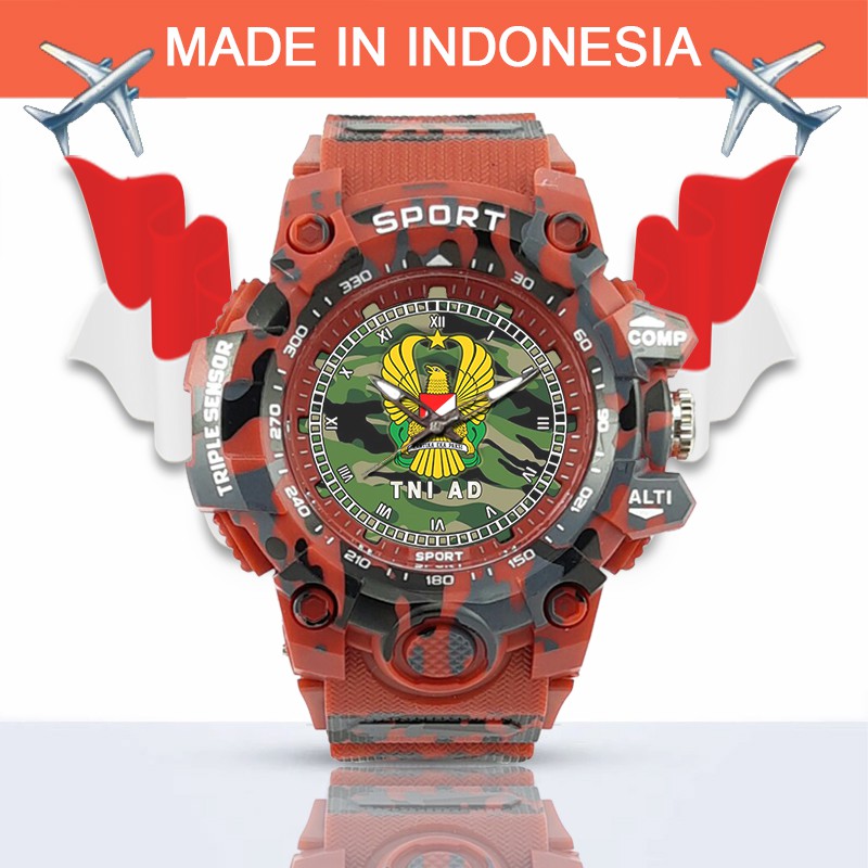 (SPECIAL EDITION) JAM TANGAN LOGO TNI-AD WATER RESISTANT NO.17