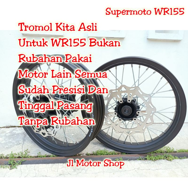 Velg Supermoto Yamaha WR 155 WR155 - SEPAKET VELG SET SUPER MOTO Yamaha WR155 WR 155