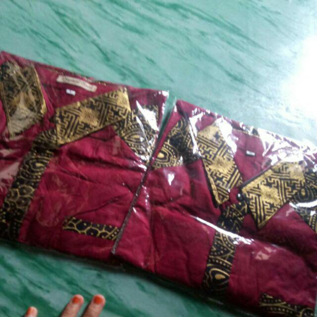 Bswart Batik Hrb026 Kenongo Hem Pendek Padi Pekalongan M L Xl Batik Pria Murah Modern Grosir