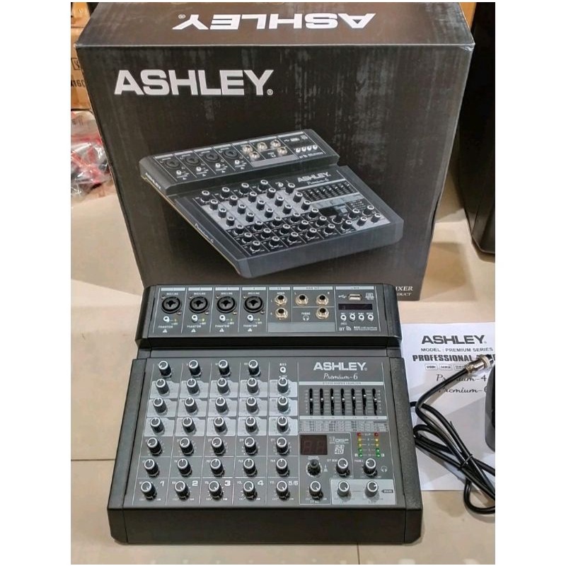 MIXER ASHLEY PREMIUM 6 HIGH QUALITY FOR POWER AMPLIFIER