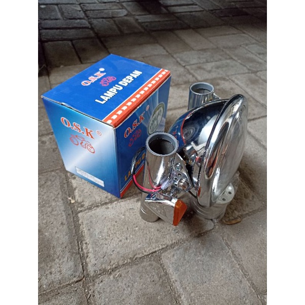 lampu depan cb pangkon lampu stanlis reteng diamond plastik