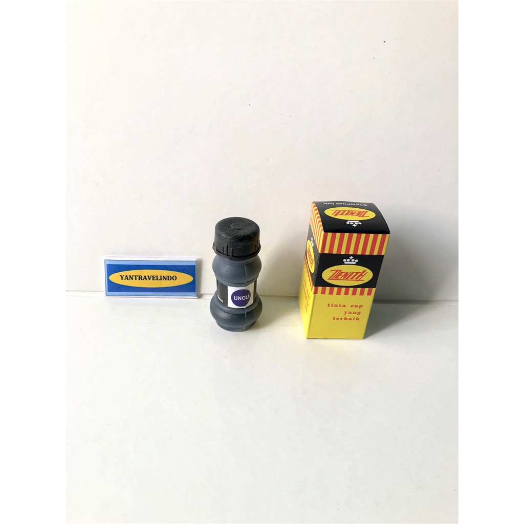 TINTA STEMPEL WARNA UNGU  INK STAMP PAD  PURPLE THE BEST TINTA CAP ORIGINAL AMAN