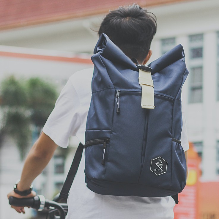 THEO NAVY |ManNeedMe x ARCIO| Backpack Tas Ransel Pria FREE RAINCOVER - ORI