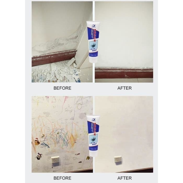 Pasta Dempul Krim Tambal Dinding Wall Repair Cream Instant Waterproof