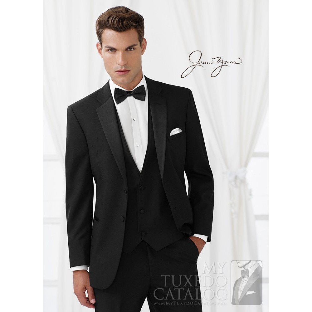 SETELAN JAS PRIA - SETELAN JAS NIKAH RESMI WARNA HITAM 5IN1 - ELEGANT FULL BLACK HIGH TWIST NIKAYU