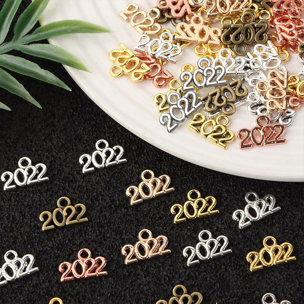 Preva 70pcs Nomor2022 Liontin Vintage Aksesoris DIY Charm