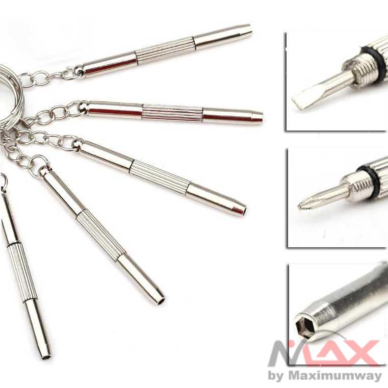 VENSTPOW Gantungan Kunci Obeng Plus Minus - V001 Warna Silver