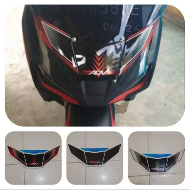 Sticker Stiker Timbul Resin Windscreen Honda Adv 150