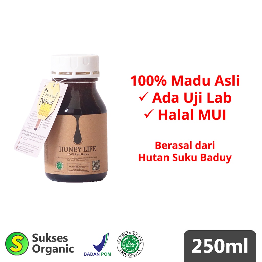 

Madu Hutan Asli Suku Baduy HONEY LIFE 250ml