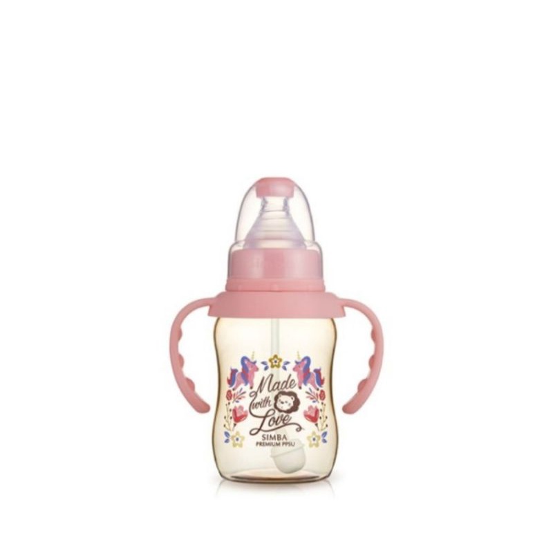 Simba Premium PPSU Dorothy Feeding Bottle Standar Neck With Handle 150 ml - Botol Susu Bayi