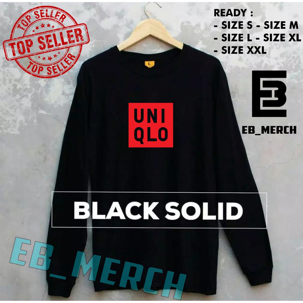 Import Quality!!! MURAH BAJU KAOS LENGAN PANJANG  UNIQLO V2  keren EB_MERCH-1