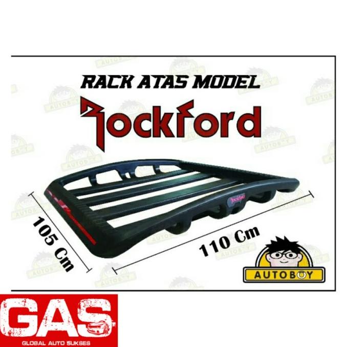 Paket Cross Bar Jepit Roof Rail + Rack Rockford Rush / Terios Lama