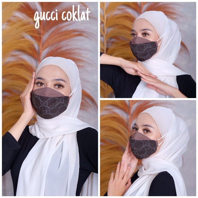 MASKER KAIN EVO / Masker 3ply Kain / Masker Hijab