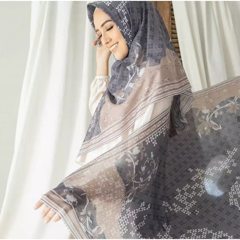 Hijab segi empat asa scarf wearing klamby / Kerudung DEENAY Voal Premium / HIJAB / JILBAB