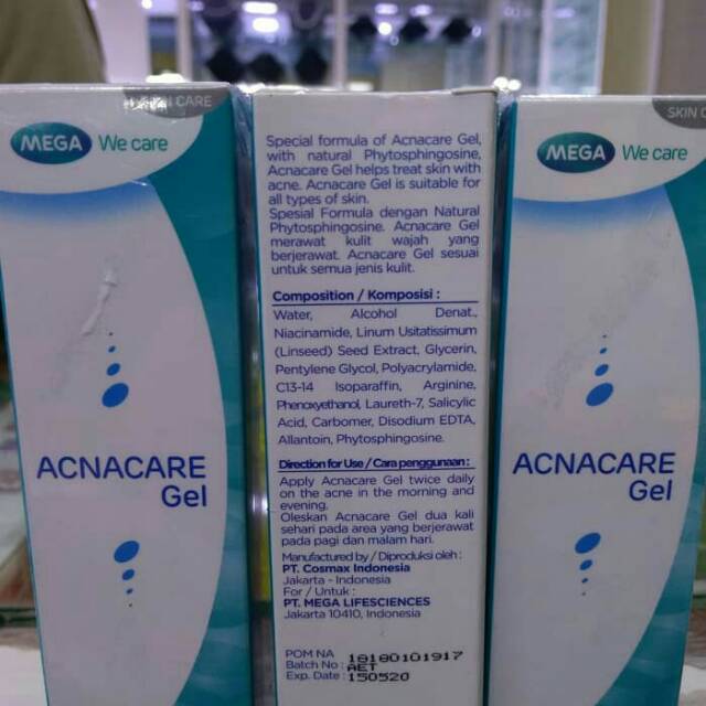 Acnacare gel 20gr utk mengobati jerawat mega we care