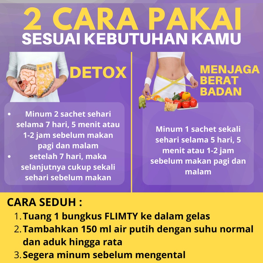 FLimty Fiber Minuman Diet Ampuh Flymty Pelangsing Obat Pengecil Perut Pria Wanita Pengurus Badan Cepat Peluntur Lemak Perut Buncit Diet Booster