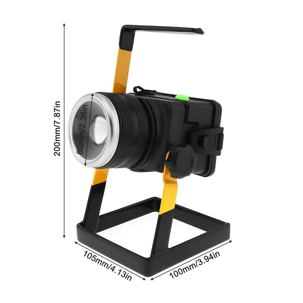 Lampu Sorot Led Portable Ip65 30w Rechargeable Untuk Travel / Camping / Memancing / Outdoor