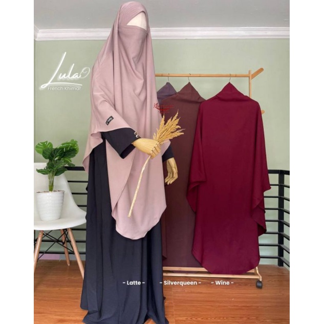 French Khimar Lula by Khumaira syari | French khimar instan | FK karet