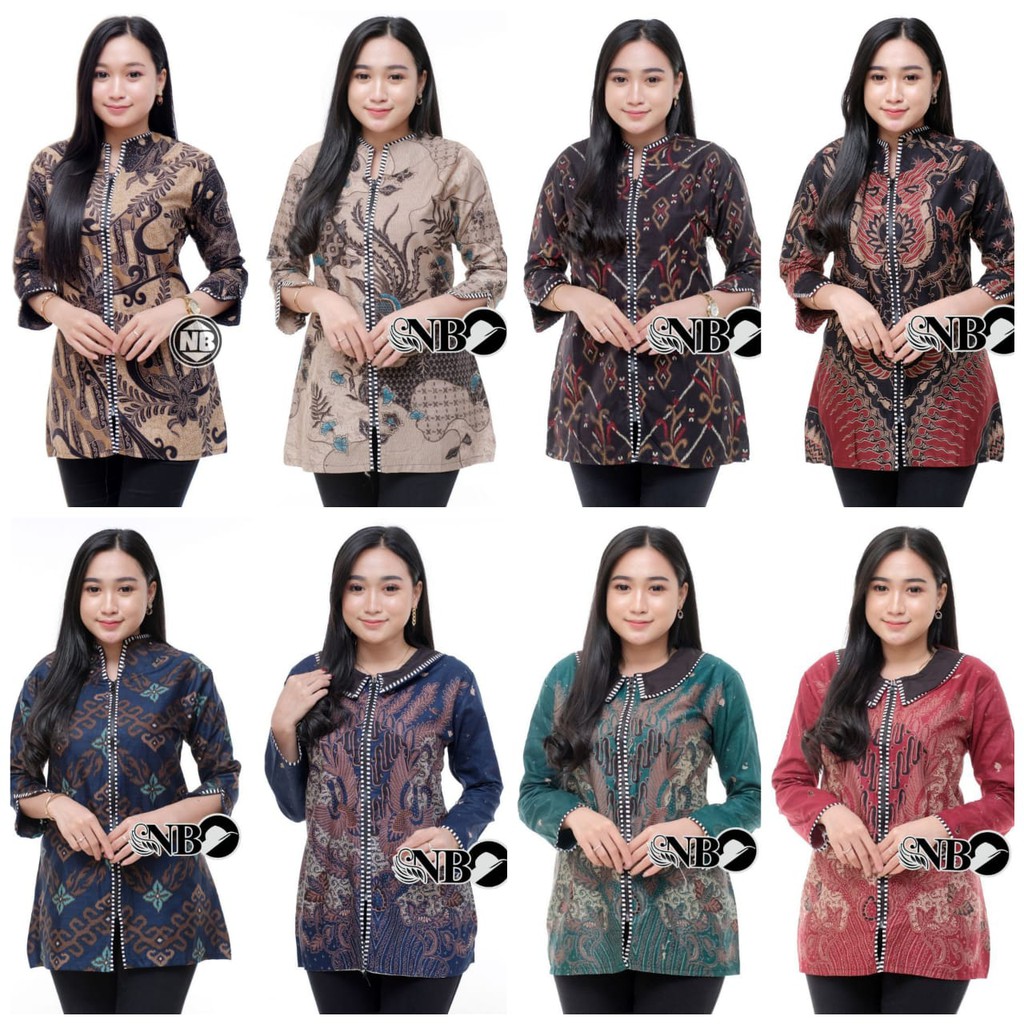 Batik Kalongan | Blouse Batik Atasan Wanita Seragam Kantor Best Seller Terlaris